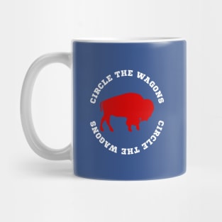 Circle the Wagons Buffalo Football Mug